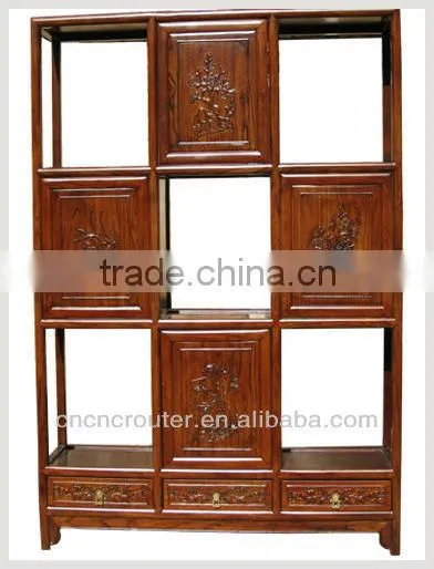 Jinan woodworking cnc machine 3d for sale with the rotary clamp on front of the vacuun table