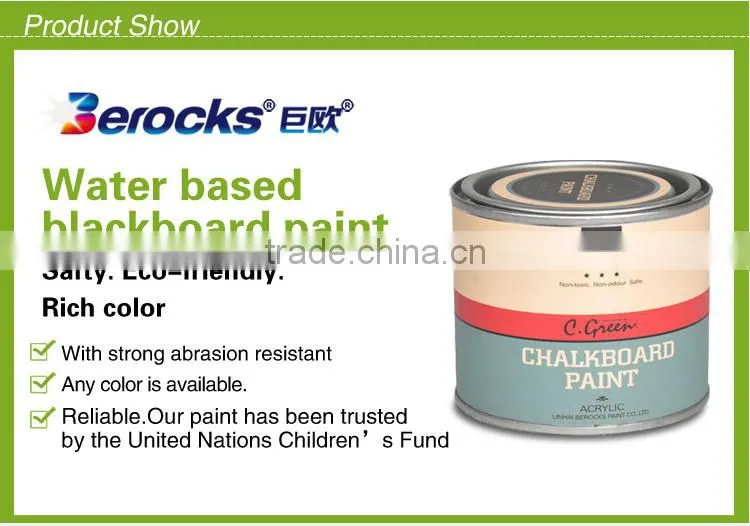 250ml washable non-toxic black chalkboard paint for class