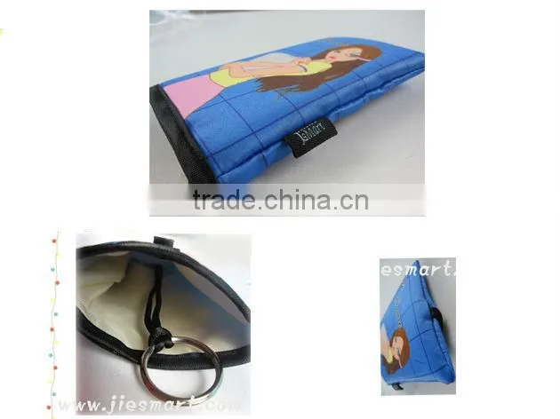 artistic printing photo bag key case MOQ free
