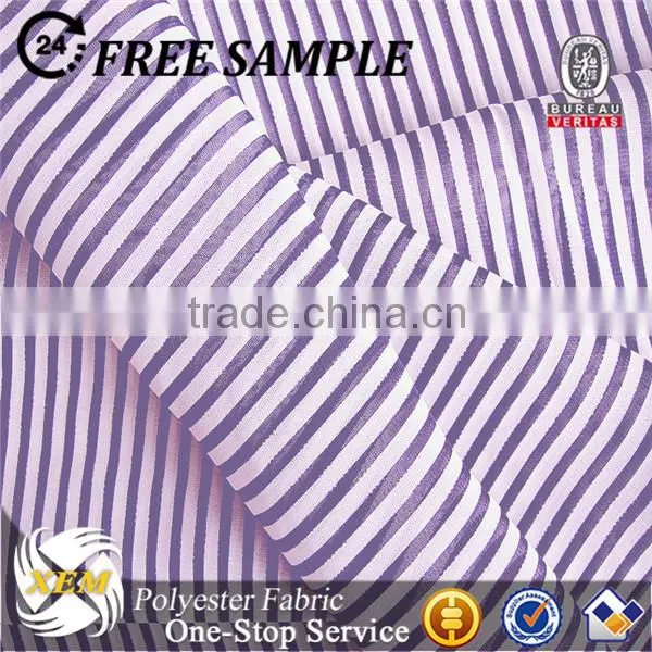 Stripe patterned chiffon fabric