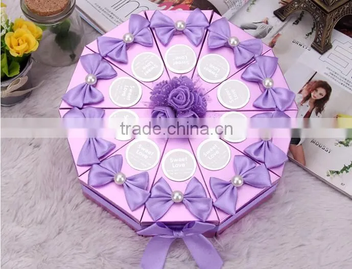 High quality Custom cardboard paperboard party favour boxes for weddings