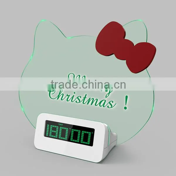 tablet led clock with temperature display