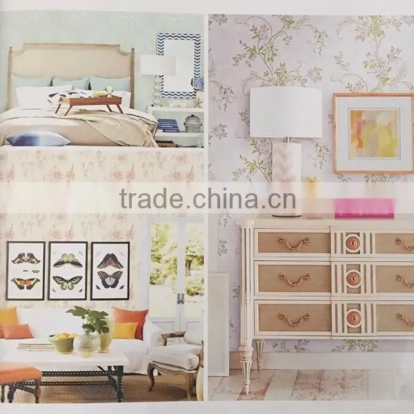 non woven flower design vivid decrotion wallpaper