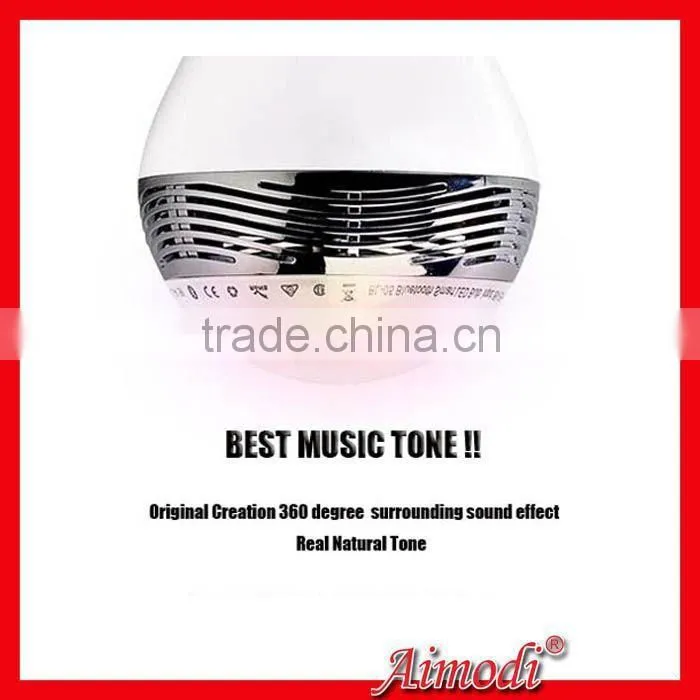 Full color spectrum LED Bulb bluetooth speaker with App system