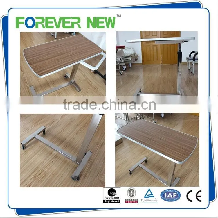 YXZ-023 CE ISO Hospital Furniture Movable Dinner Table Over Bed Table