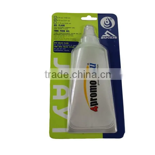 Foldable sports water bottle