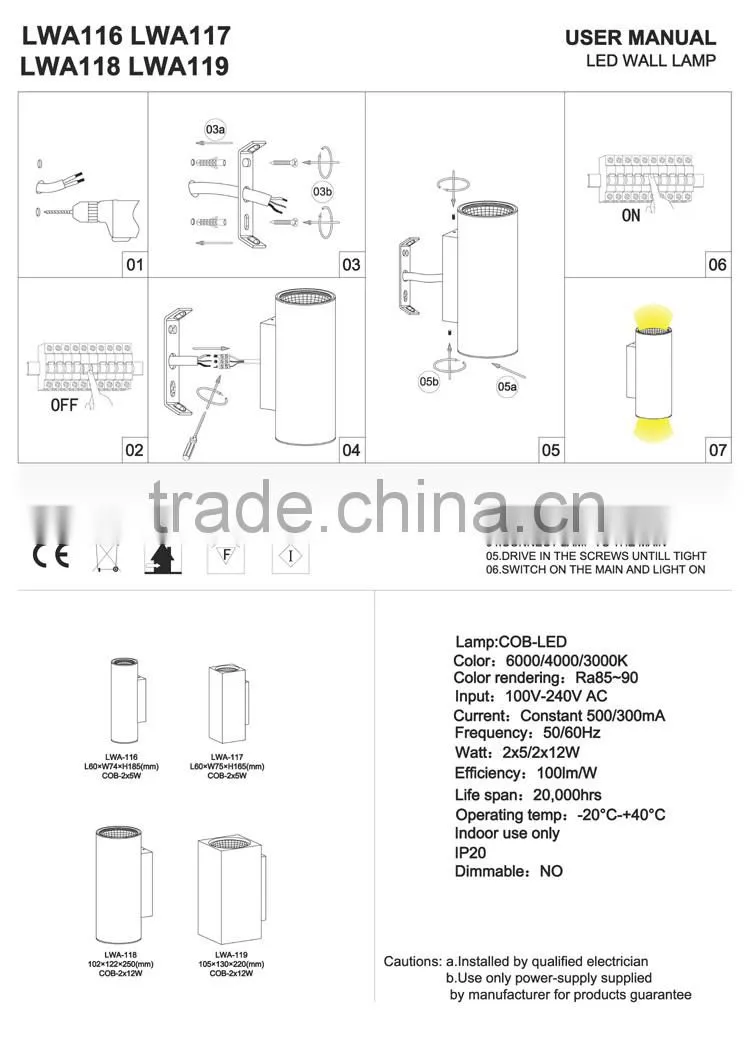 zhongshan PASSUN design European led house wall light indoor