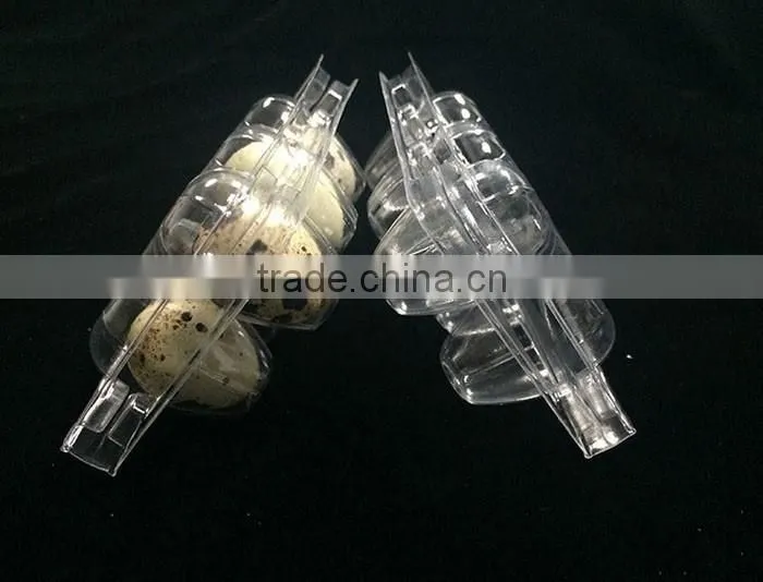 OUCHEN wholesale PVC clear plastic deviled egg carrier quail egg cartons 12 18 20 24 30 holes for sale