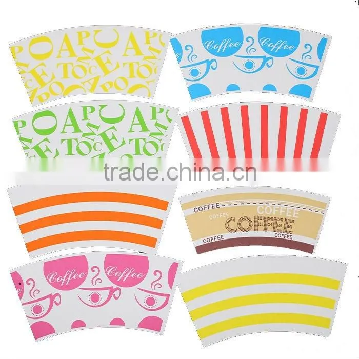 Hangzhou Lvyang/GoBest printed and cutted paper cup fan