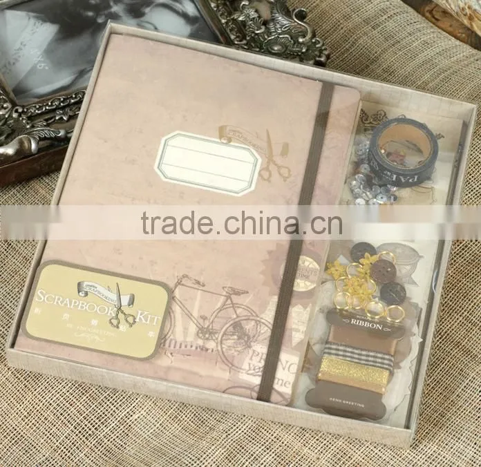 handmade paper scrapbook kit album