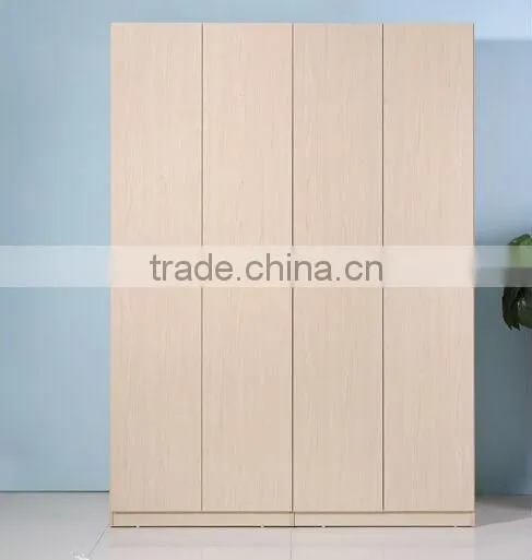 Bedroom wall wardrobe with for doors/bedroom wardrobe with a cheap price for sale