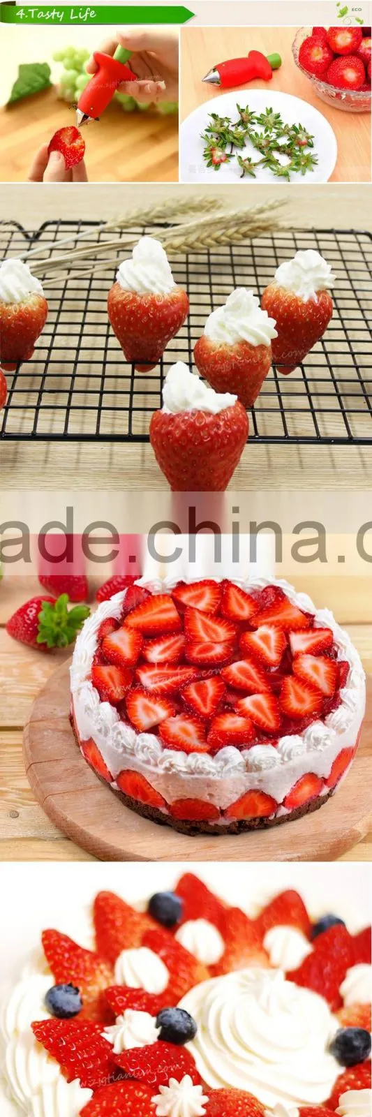 Hot Sale!Factory supply Kitchen Gadgets Strawberry Dig Core Device,Tomatoes Dig Core Device,Strawberry cutting tools for kitchen