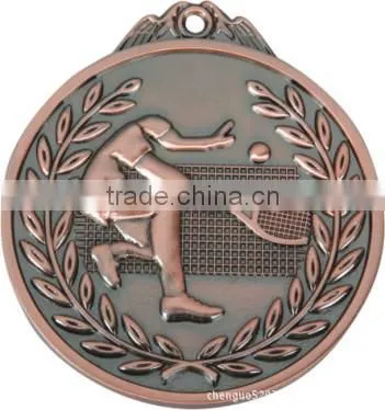 Brass medal with ribbon, Silver medal, swimming medal
