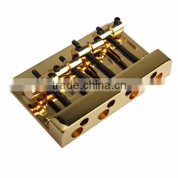 High Quality Vintage Gold 4 Strings Bass Bridge Jazz Guitar Tone Metal Golden Upgrade Guitar Accessories