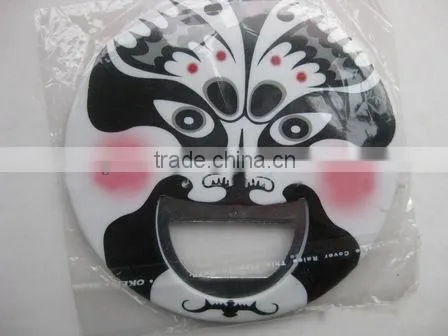 China wind Peking Opera creative beer bottle opener fridge magnet