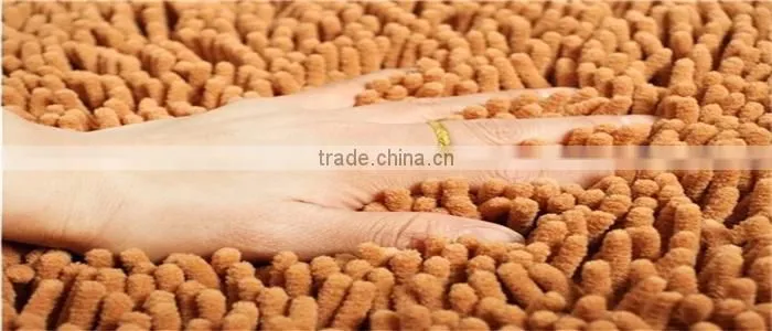 long pile dust absorbent microfiber chenille door mat