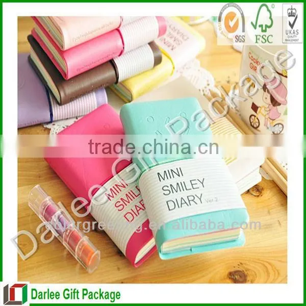 high quality hardcover school leather notebook