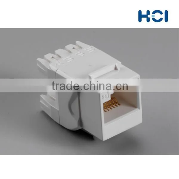 Made in Taiwan RJ45 Cat6 180Degree UTP Keystone Jack