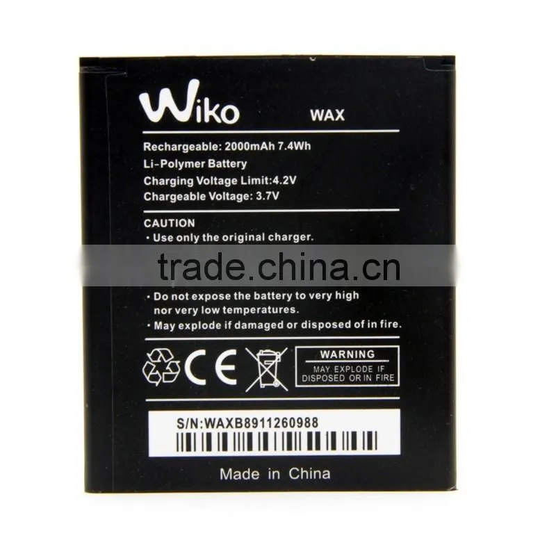 2000mah 12v Li ion Rechargeable Battery For Wiko Wax
