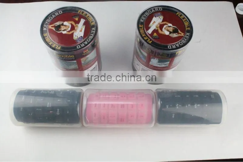 usb roll up silicone foldable flexible keyboard KF-02