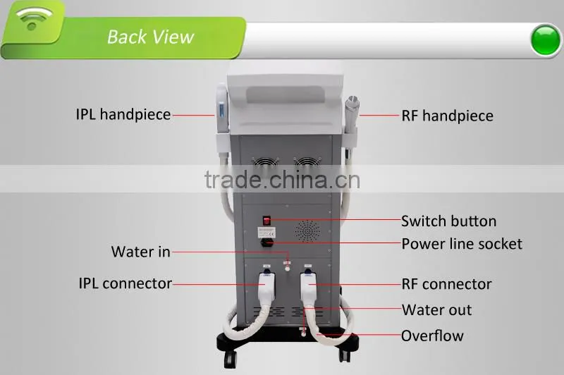 Powful IPL hair removal machine, provides instant results as well as gentler,more comfortable treatments