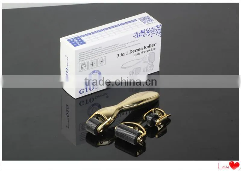 Medical CE Approval micro needle skin roller 3 IN 1 derma roller