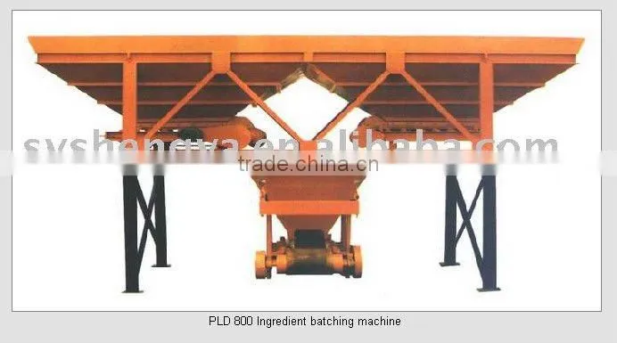 PLD800 concrete two warehouse ingredients machine
