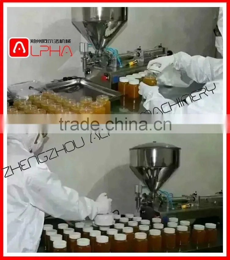 best selling quantitative pneumatic piston honey filler for viscous liquid
