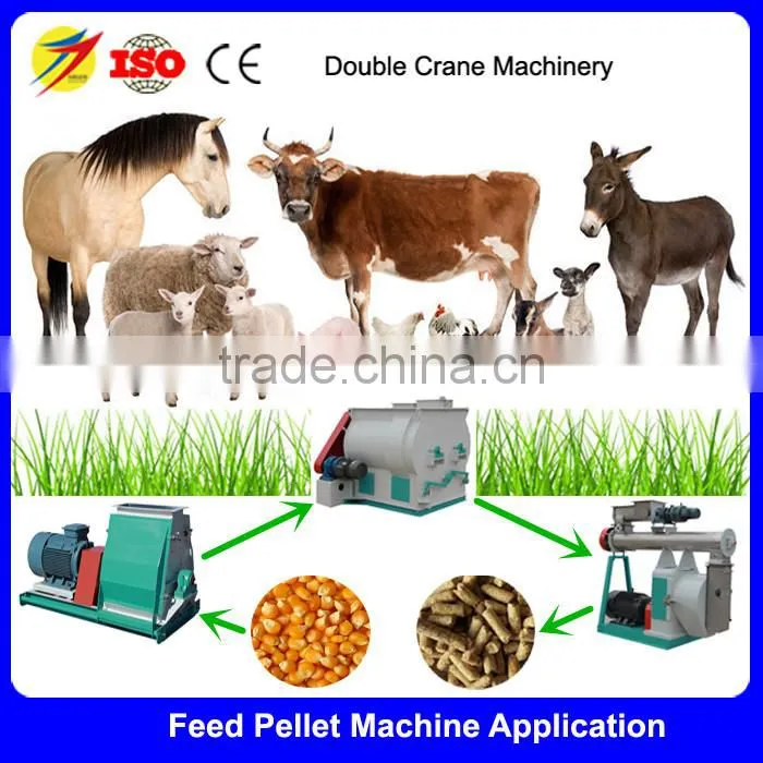 SKJ-250 Small Animal Feed Mill Machinery Plant 300-500KG/H