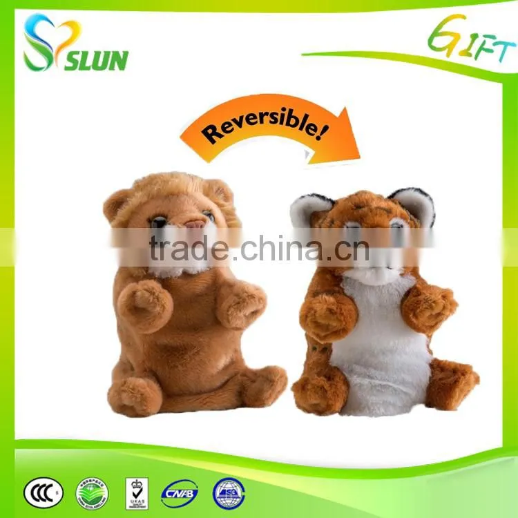 wholesale 2 pets in one quick filp switch reversible stuffed animals soft toys