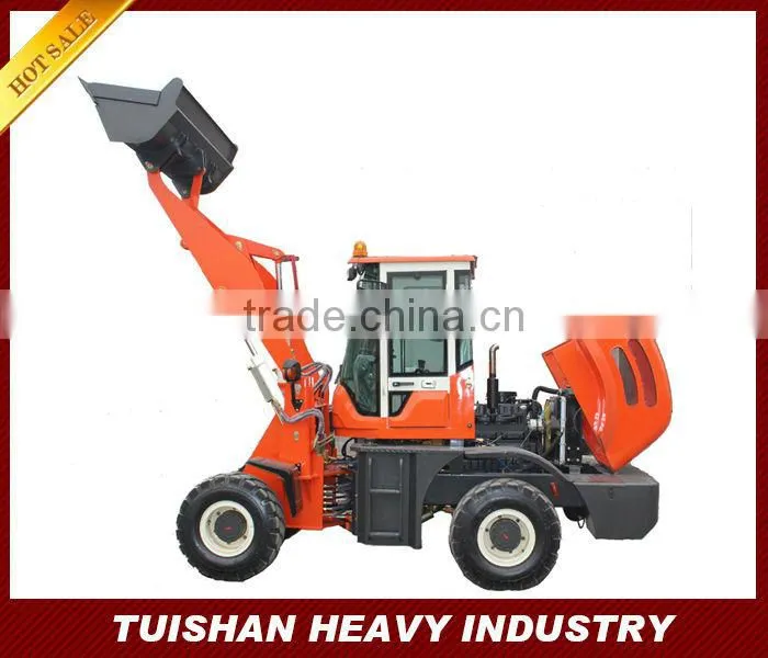 Four-Wheel Front End Loader Mini Wheel Loader 1.5 Ton With CE ZLY-918DH