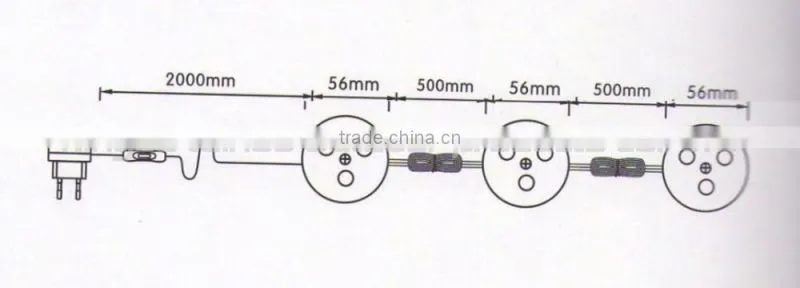 LED suspended ceiling lighting 3pcs *1w