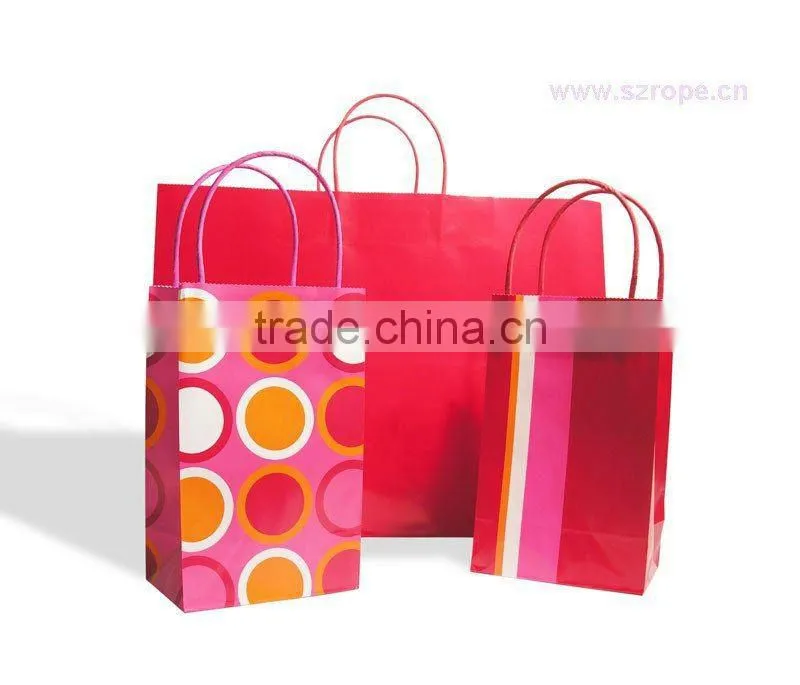Powerful twisted handlepaper cord for bag handling/Craft Packing Rope