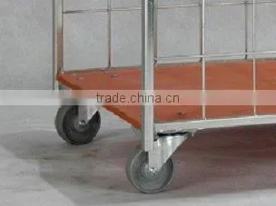 Demountable logistic trolley with plywood base