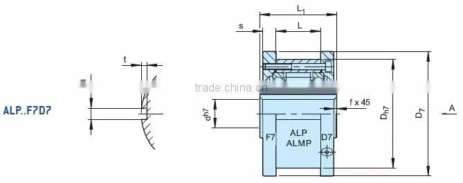 ALP200F7D7 One Way Clutch Bearing for Changzhou Industrial Machinery