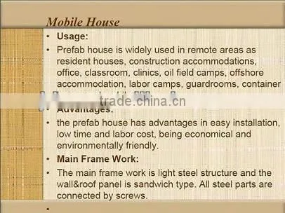 beam prefab steel house