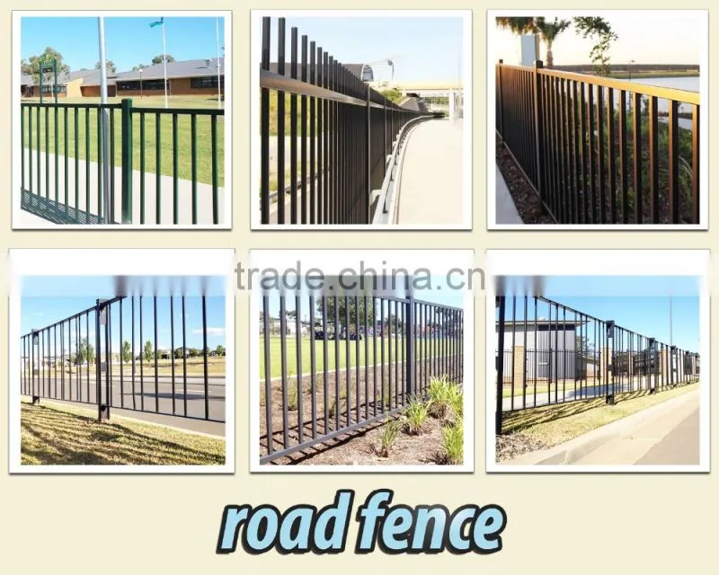 Hot-dipped galvanized steel road fence/ Pedestrian Fencing