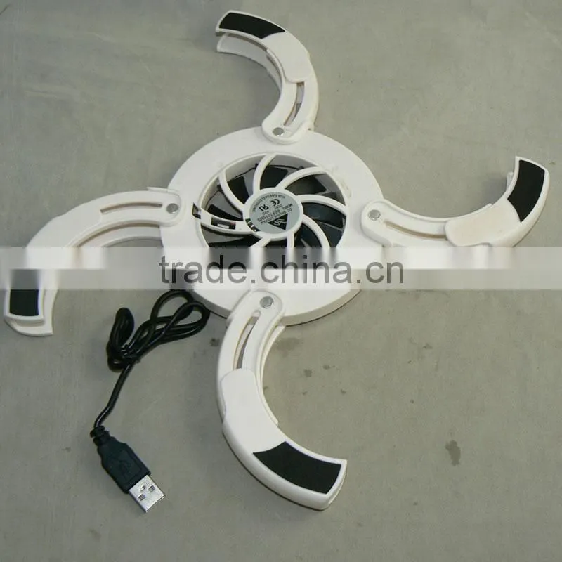 Cheap Stock cool fan notebook cooling pad USB Cooling Pad Flaming wheel Laptop Cooler Pad Fan for Laptop Notebook
