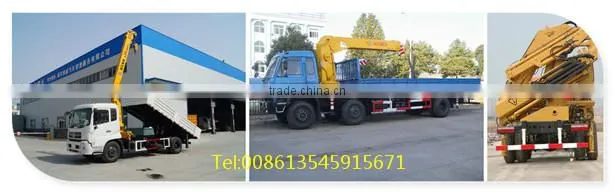 5-10tons knuckle crane, truck with hiab, lorry crane