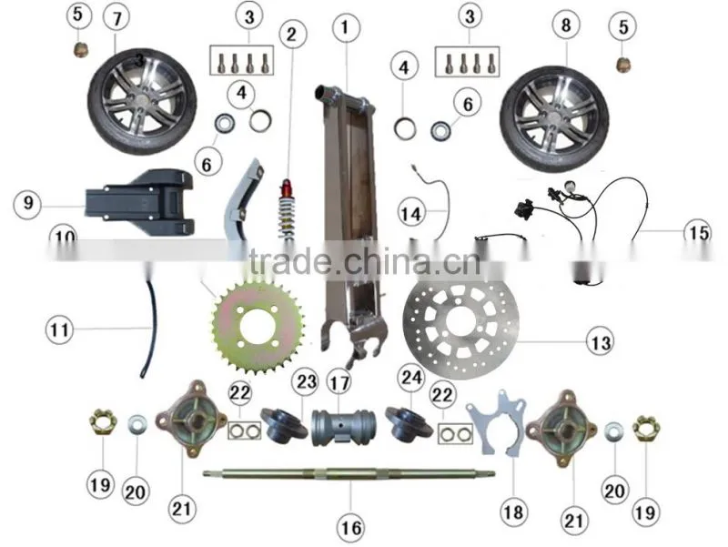 LC170MM Loncin 250cc Water Cooled 4-Stroke Engine