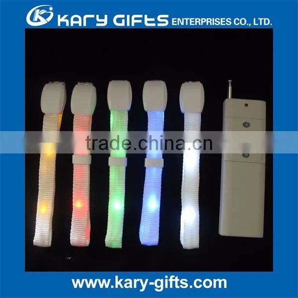 Promotional Custom Printing LED Bracelet Concert Event Flashing LED Wristband