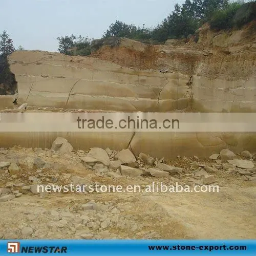 Polish yellow sandstone cladding floor and wall tiles