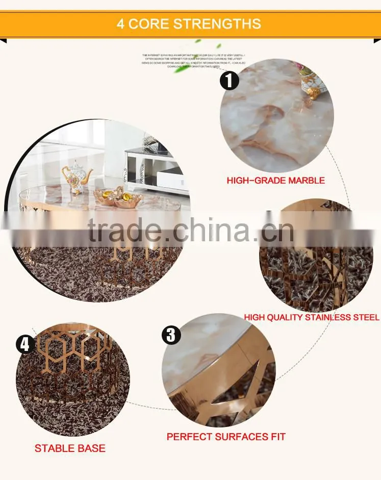 Modern Beautiful Marble Dubai Coffee Table C403