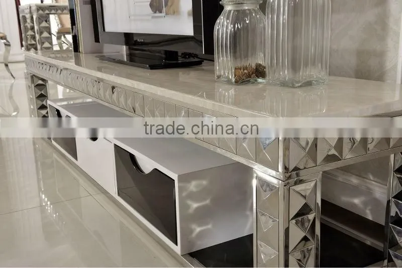 fantastic new style artificial marble top TV Stand E338