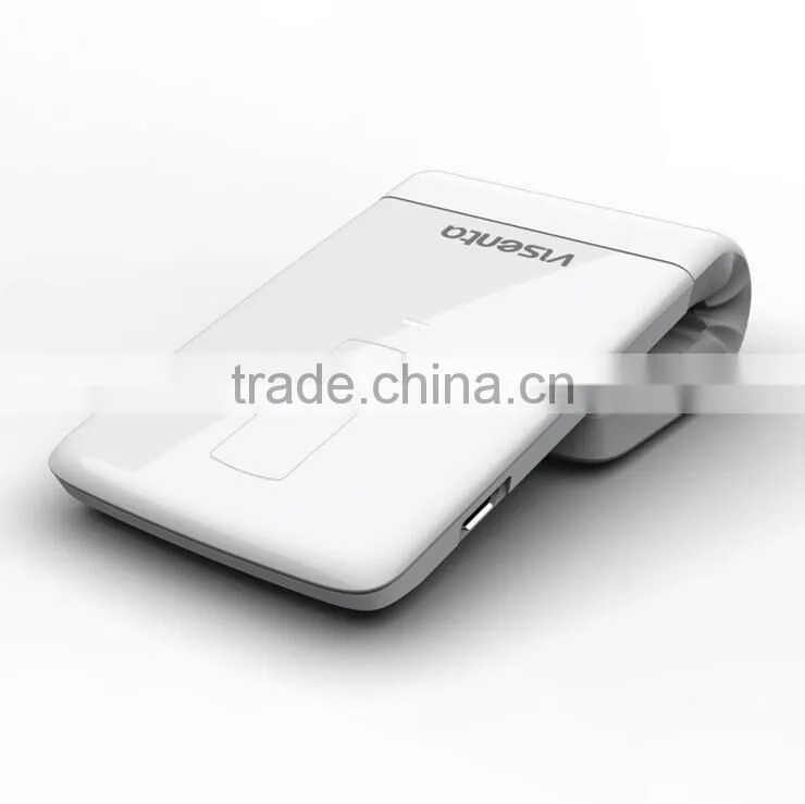 Foldable Bluetooth Wireless Mouse Super Thin High-end Arc Touch Laser Mini 2400DPI Bluetooth Mouse For Official Gifts