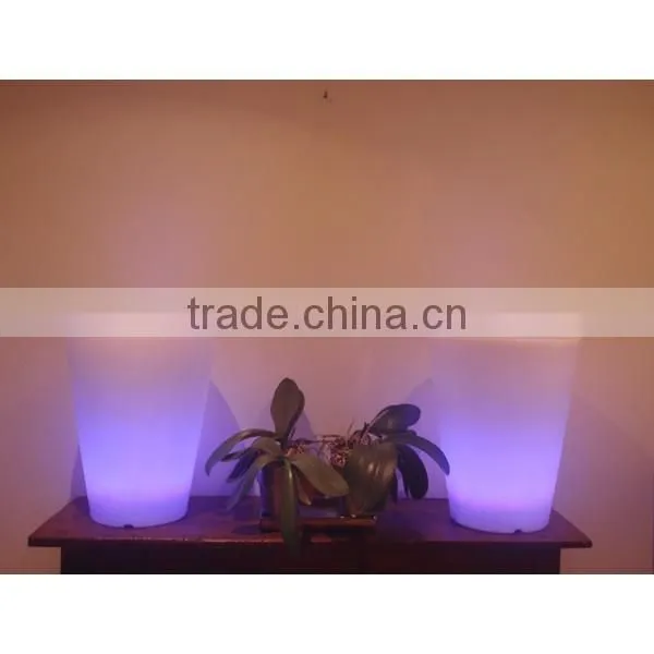 FO-9523 Led Light Flower Pot, Lighted Outdoor Flower Pots, Bulk Flower Pots
