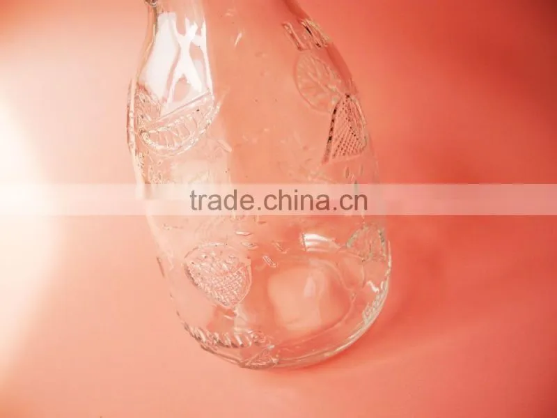 lemonade embossed mango juice stemless glass tumbler cup drinking set