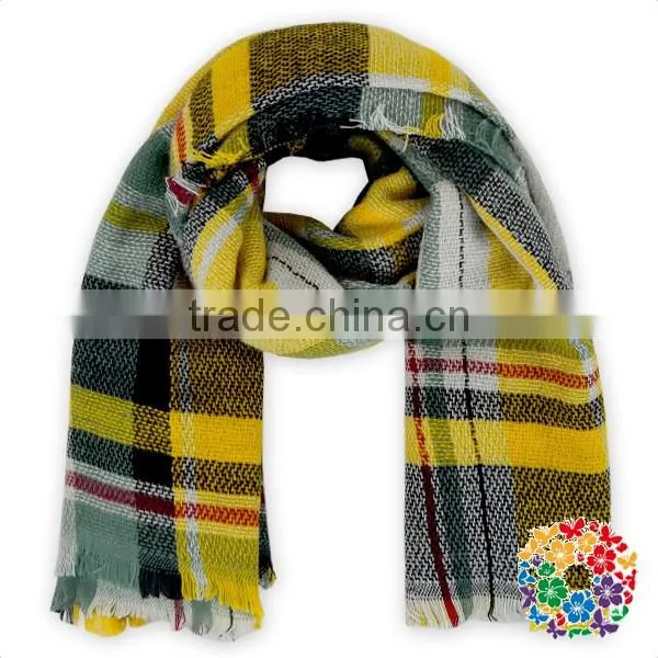 Turkish Pashmina Shawl Red Plaid Winter Shawl Kids Latest Design Shawl