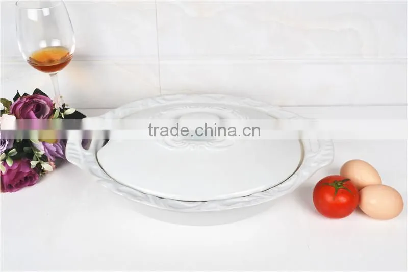 13.5" oval microwave ceramic comal