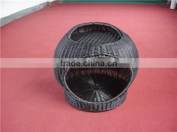 Cheap and elegant PE rattan popular dog bed